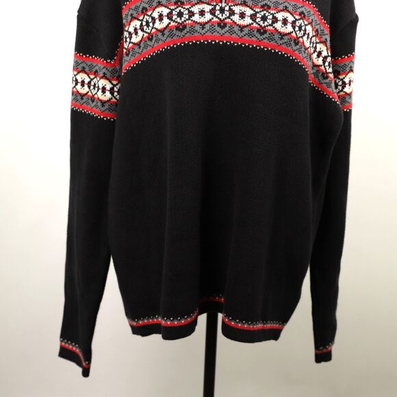 Hanna Andersson Nordic Men's 1/4 zip Fair Isle Sweater XL - Picture 8 of 10
